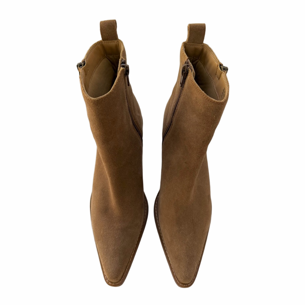 House of Harlow 1960 Revolve Tan Suede Western Booties Size 9.5 - Picture 2 of 16